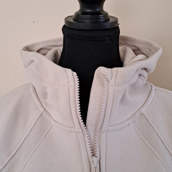 Lole Haf Zip Pullover Sweatshirt Women's XS Beige Cozy Neutral Hooded Top NWT - Picture 8 of 14